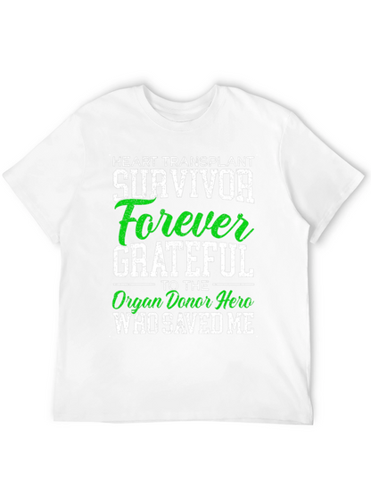 Heart Transplant Survivor Forever Grateful T-Shirt