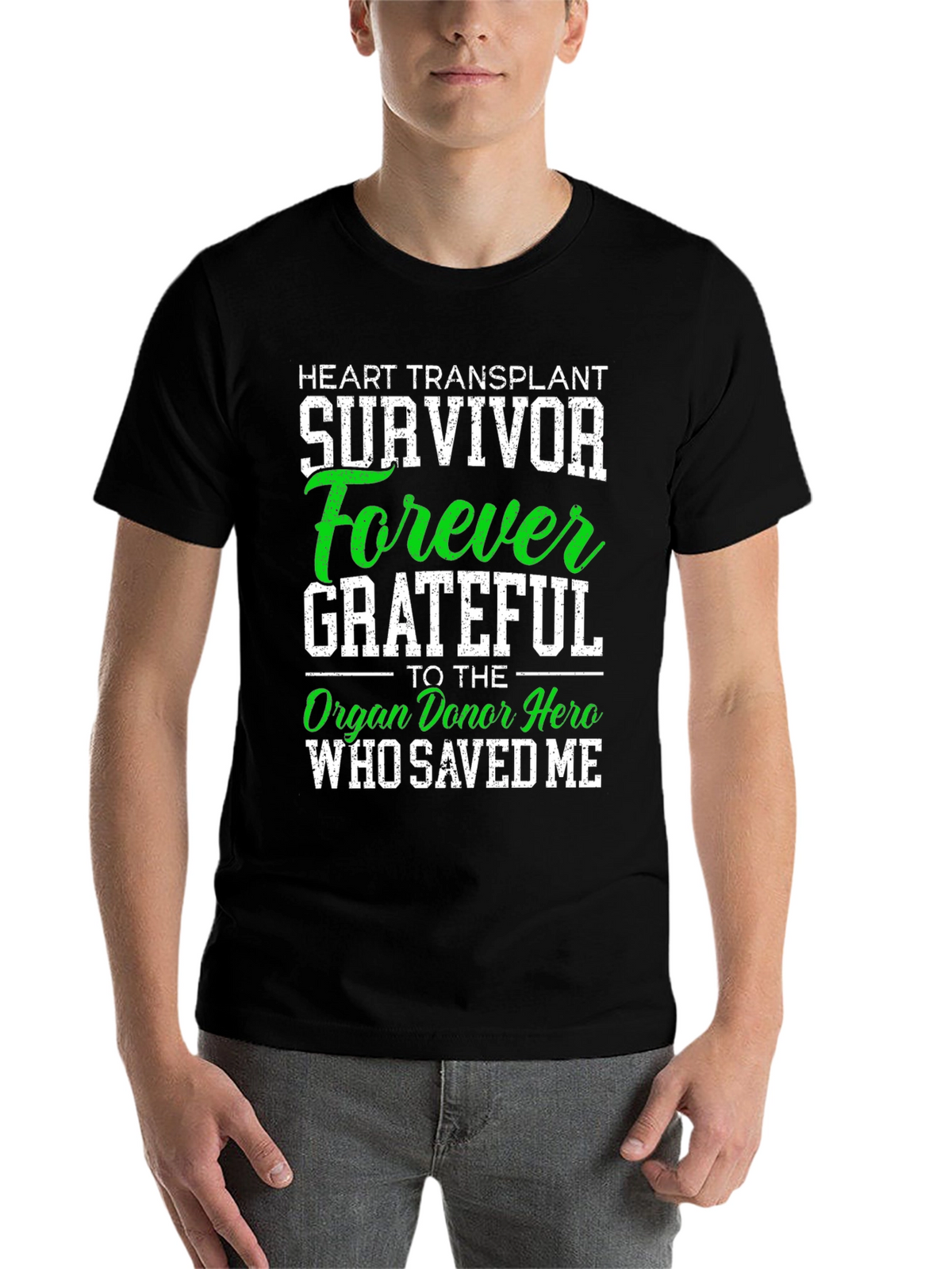 Heart Transplant Survivor Forever Grateful T-Shirt