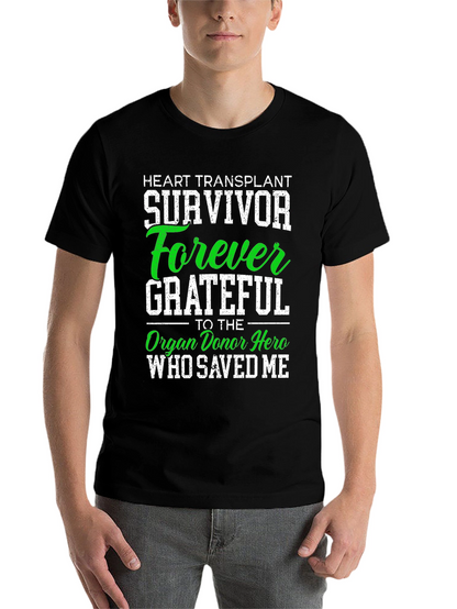 Heart Transplant Survivor Forever Grateful T-Shirt
