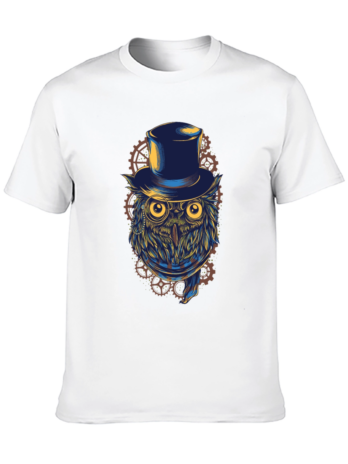 Steampunk Owl T-Shirt - Top Hat & Goggles