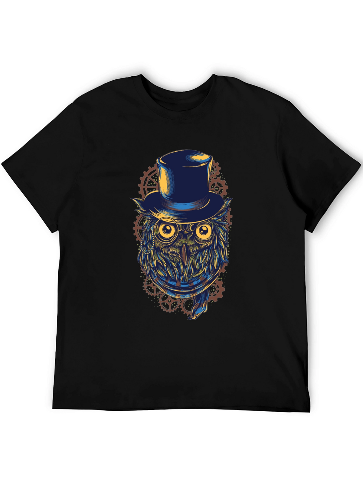 Steampunk Owl T-Shirt - Top Hat & Goggles