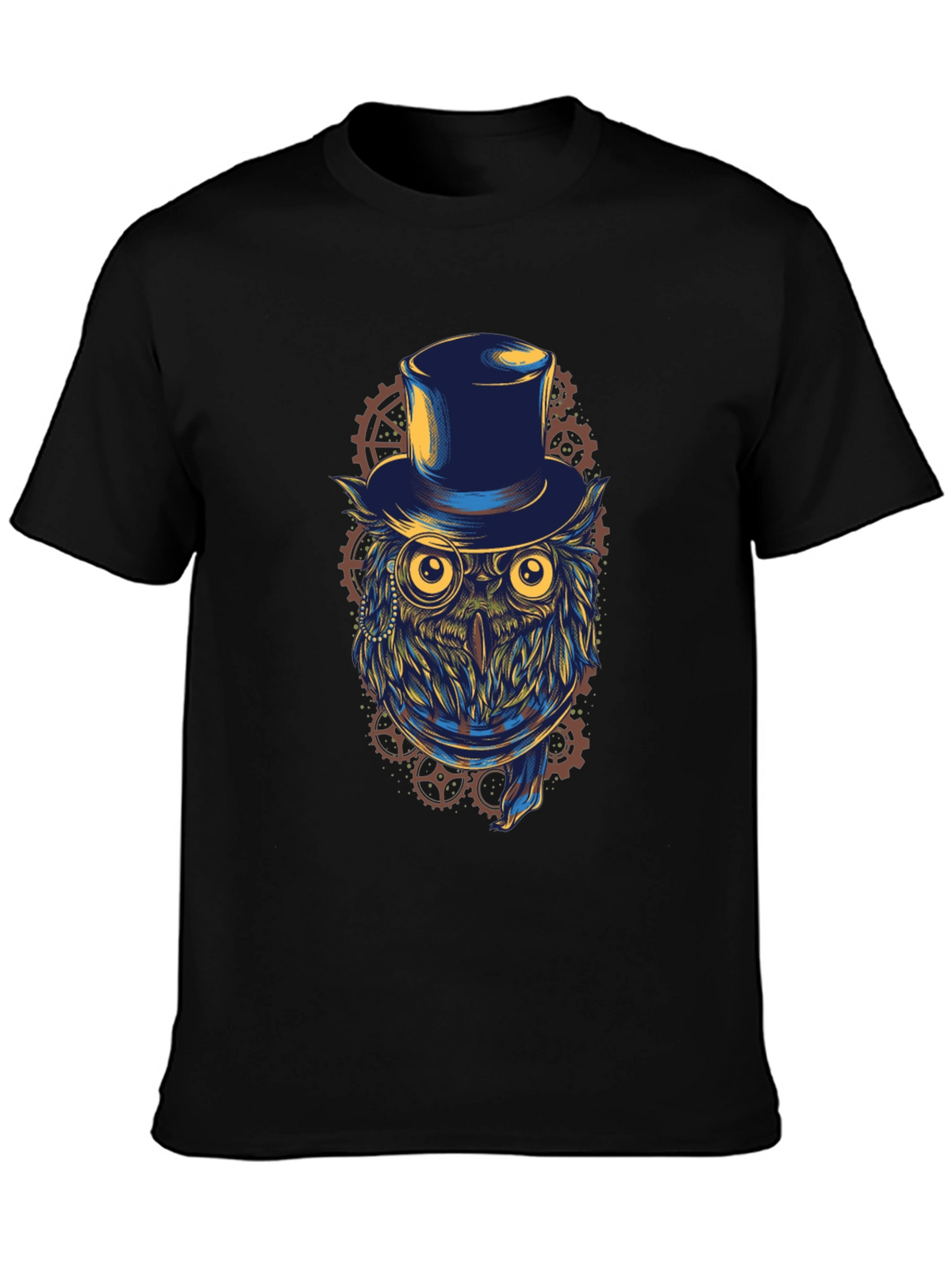 Steampunk Owl T-Shirt - Top Hat & Goggles