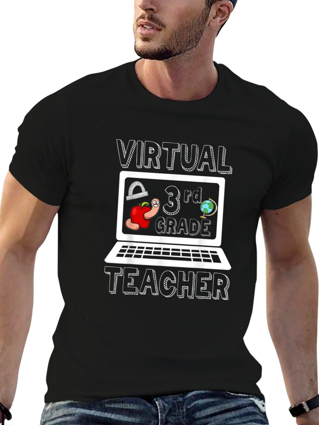 Virtual 3rd Grade Teacher Graphic Tee