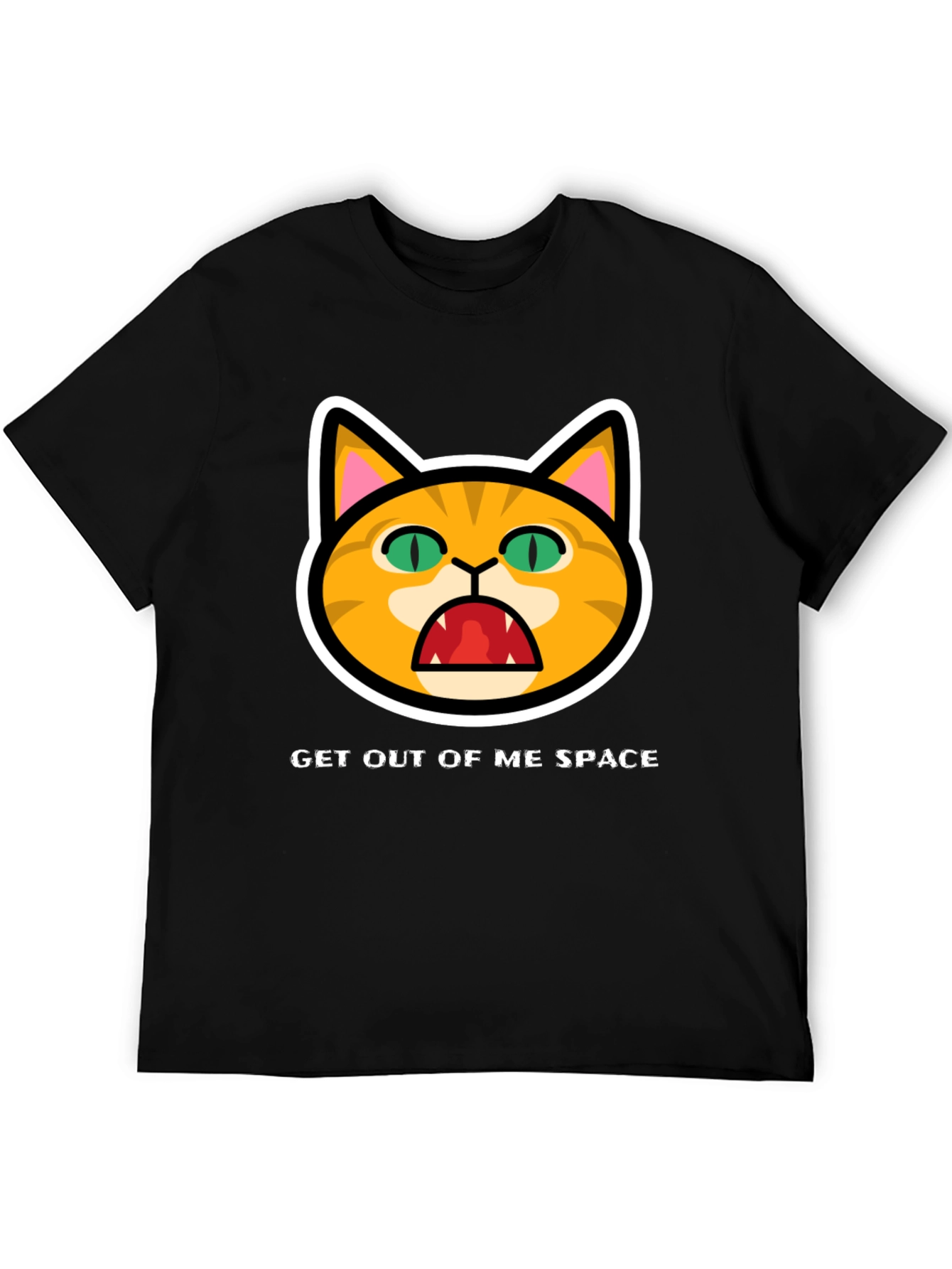 Get Out Of Me Space Angry Cat T-Shirt