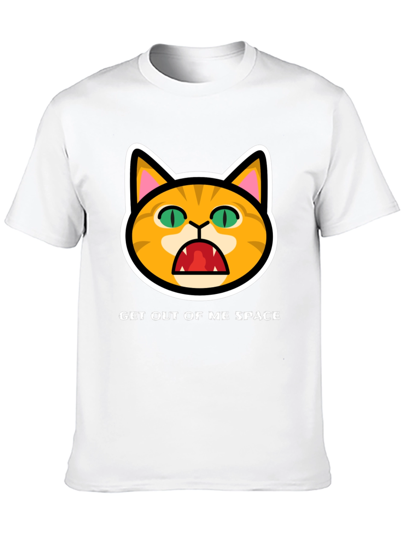 Get Out Of Me Space Angry Cat T-Shirt