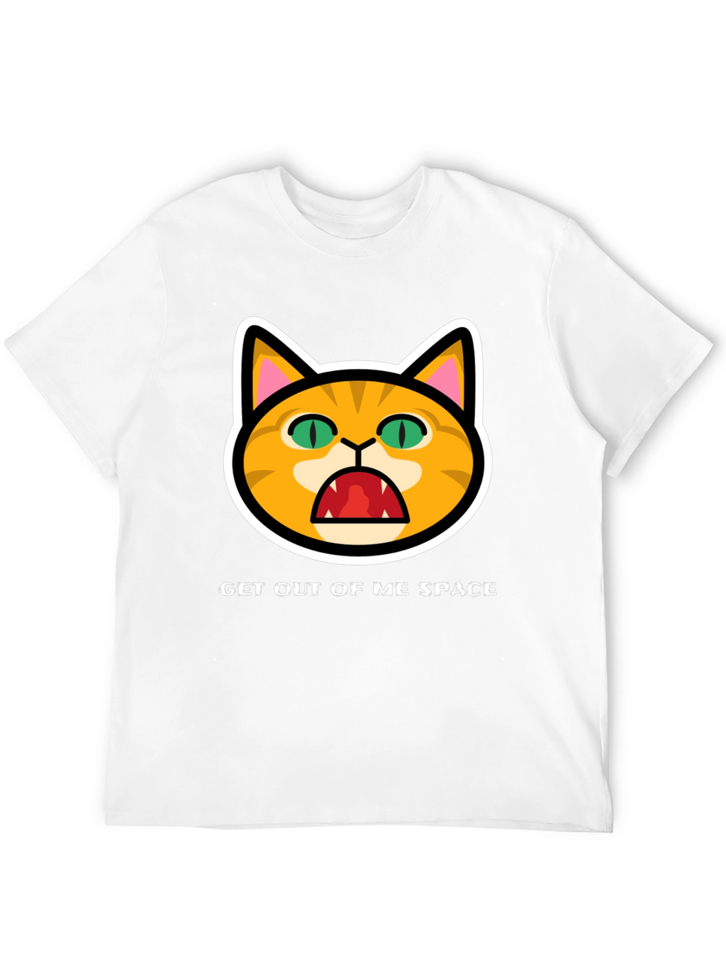 Get Out Of Me Space Angry Cat T-Shirt
