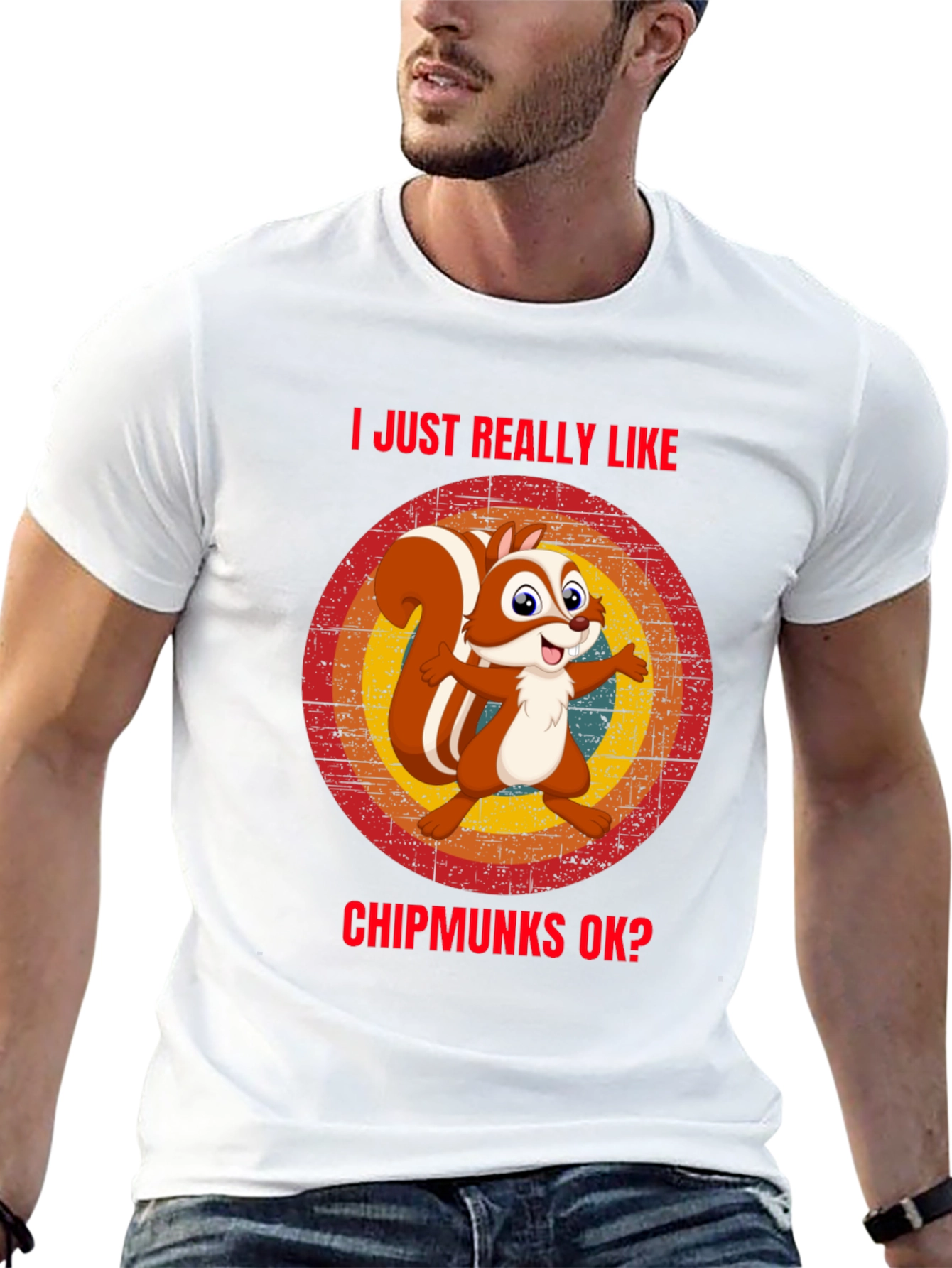 I Like Chipmunks T-Shirt Funny Squirrel Tee