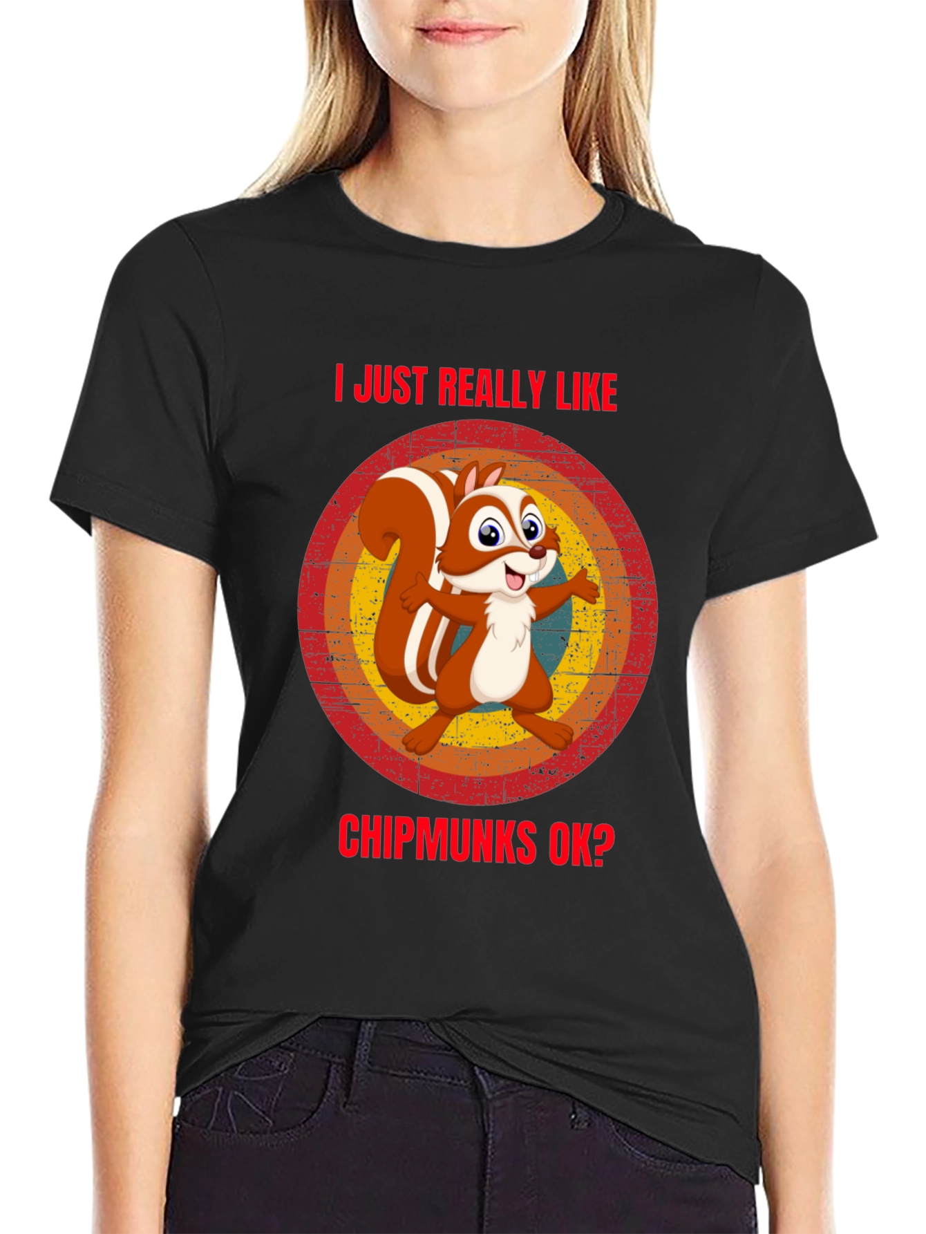 I Like Chipmunks T-Shirt Funny Squirrel Tee