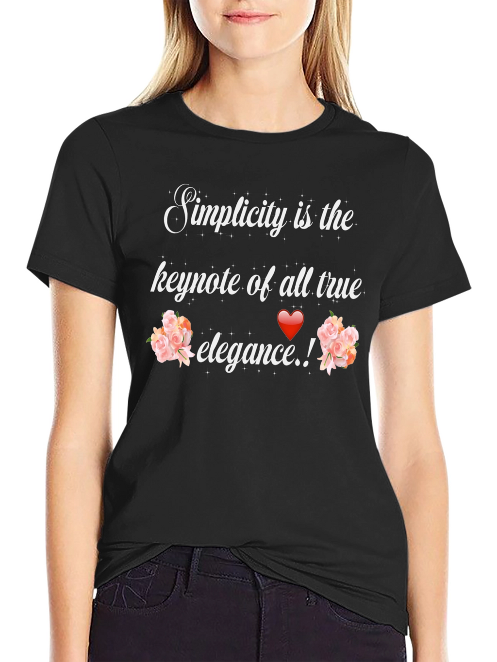 Simplicity Elegance Graphic Tee - Stylish Unisex T-Shirt