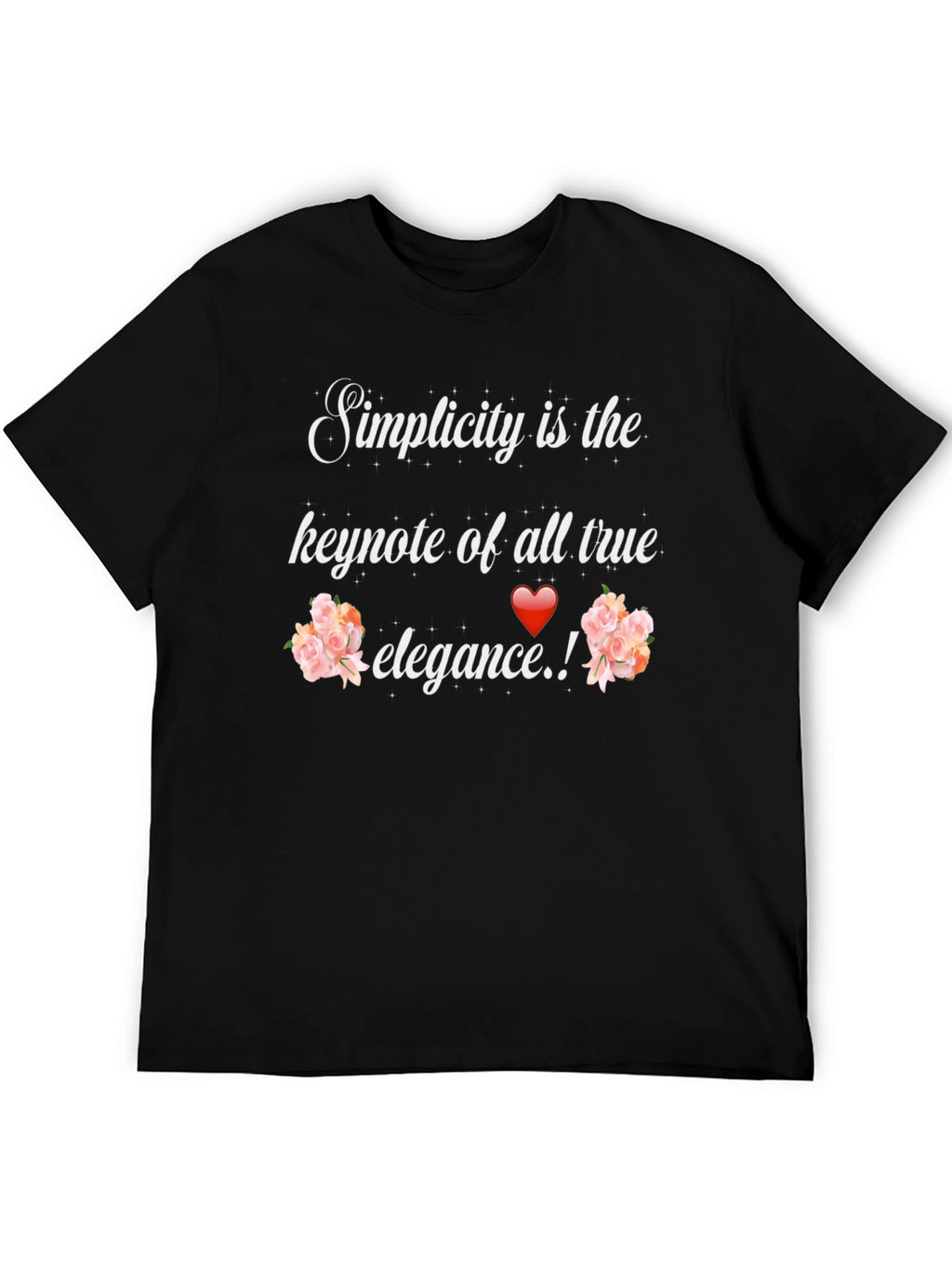 Simplicity Elegance Graphic Tee - Stylish Unisex T-Shirt