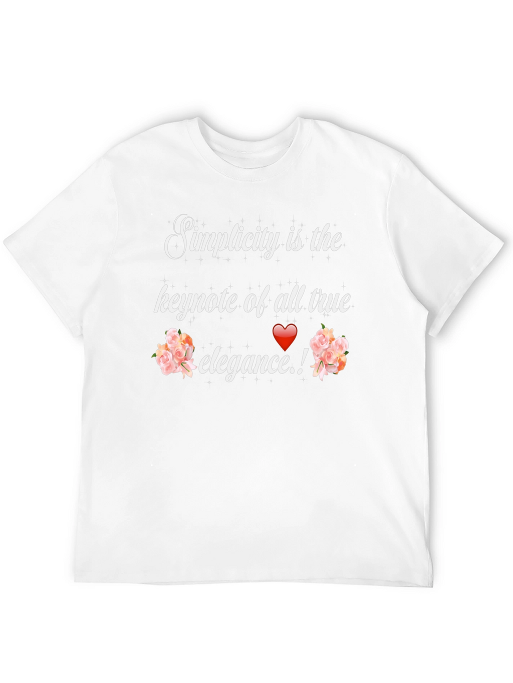Simplicity Elegance Graphic Tee - Stylish Unisex T-Shirt