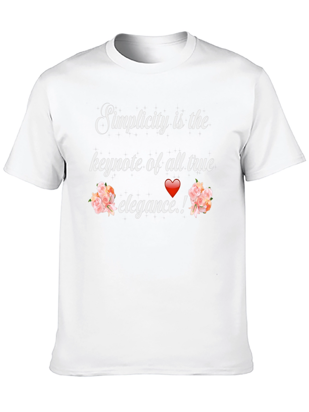 Simplicity Elegance Graphic Tee - Stylish Unisex T-Shirt