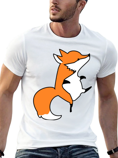 Fox Graphic Print Black T-Shirt