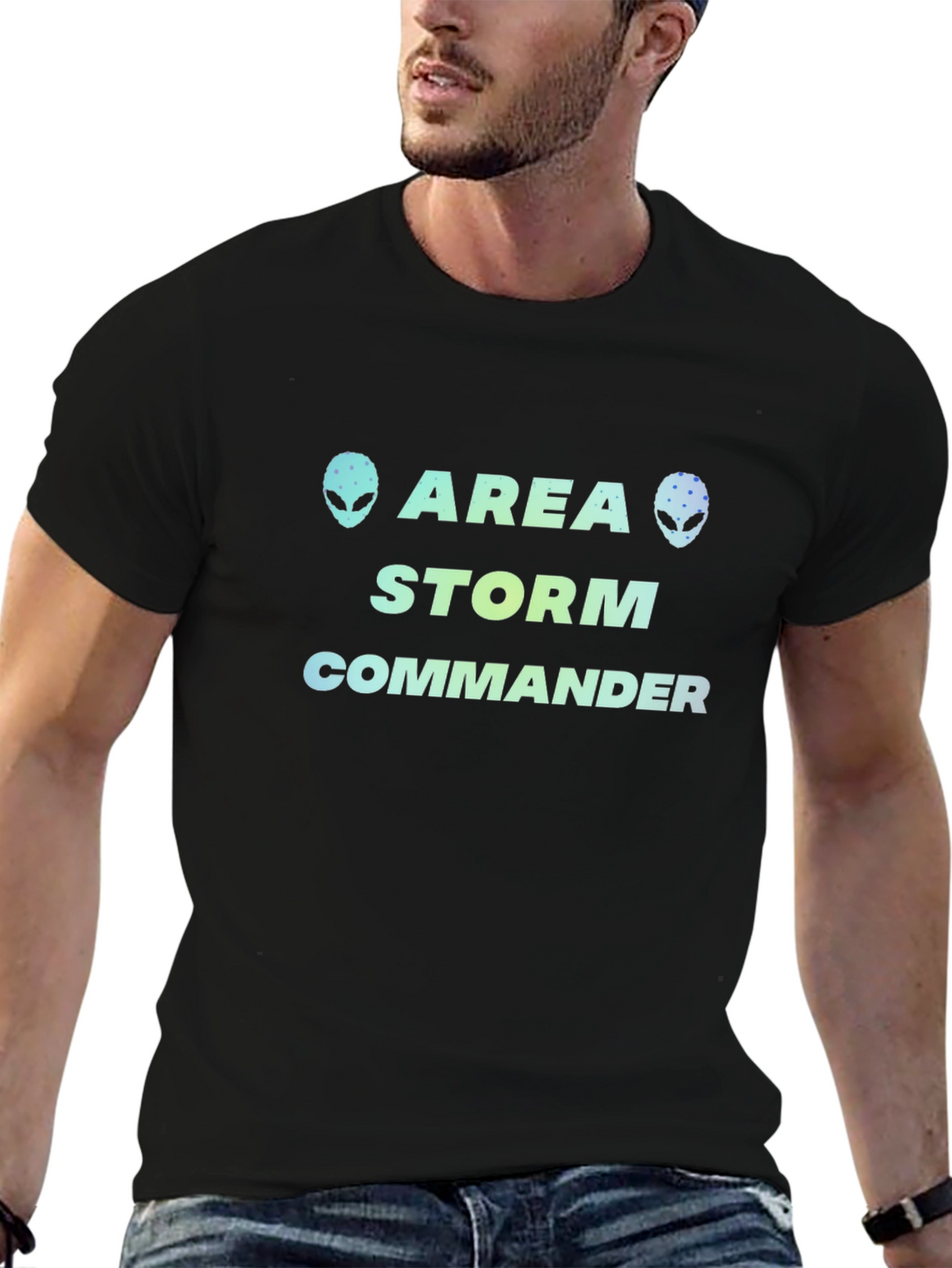Area Storm Commander T-Shirt Alien Graphic Tee