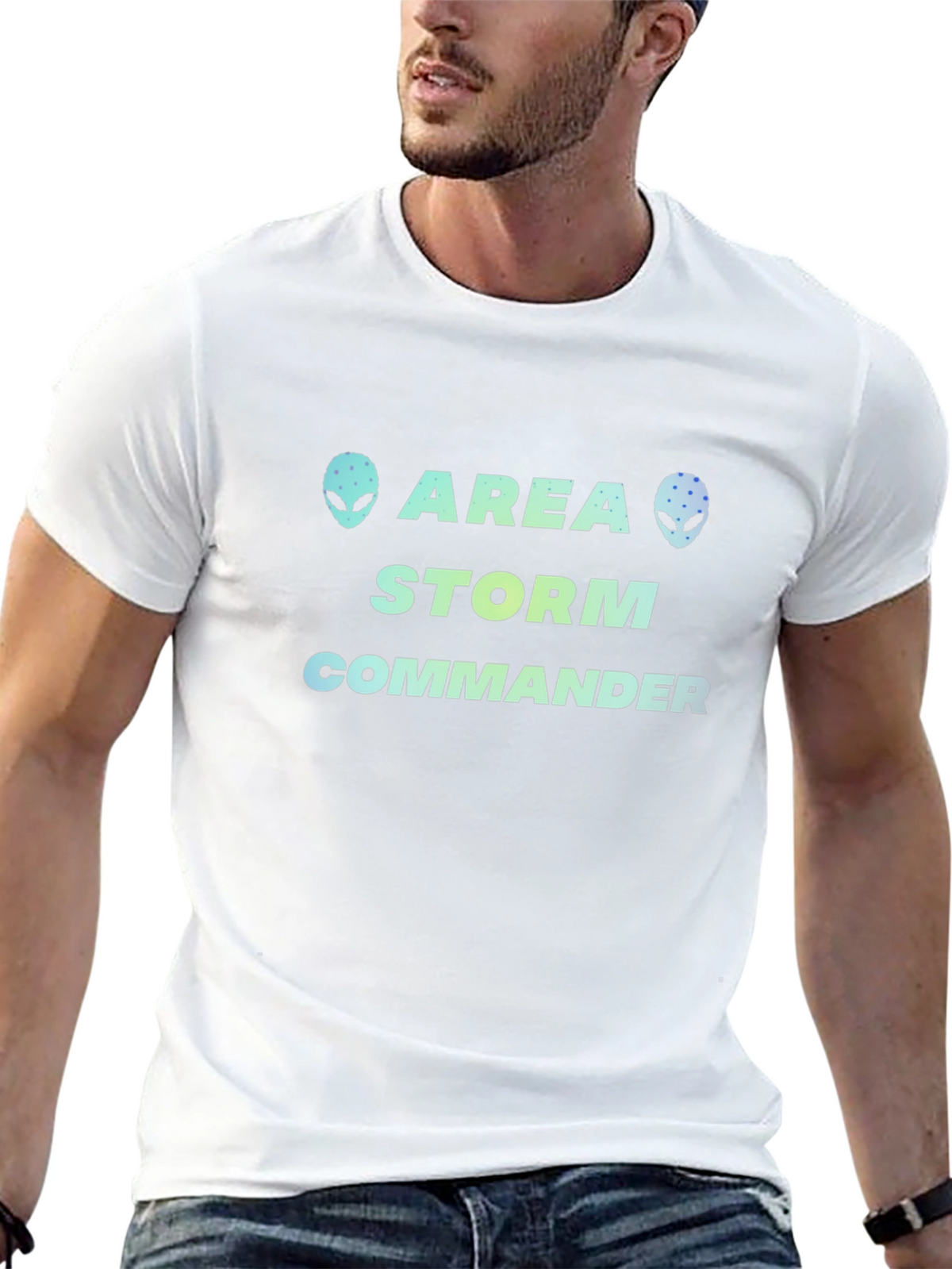 Area Storm Commander T-Shirt Alien Graphic Tee