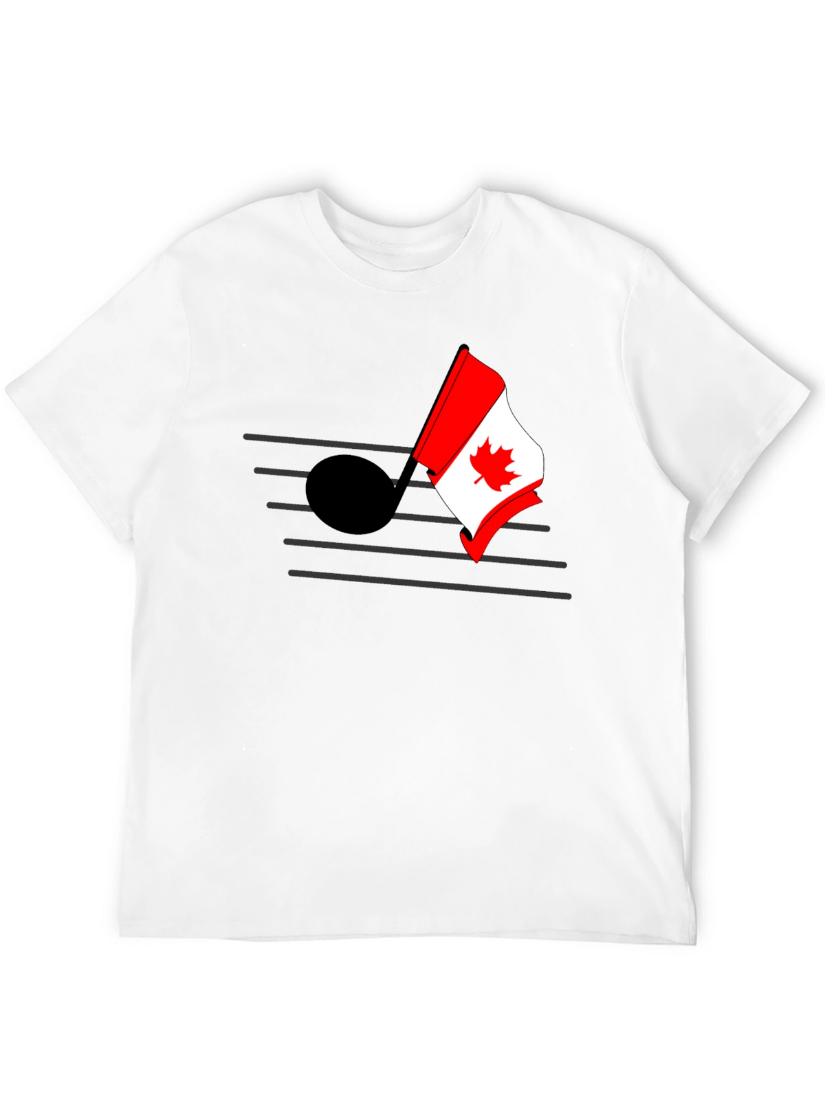 Musical Canada Flag T-Shirt