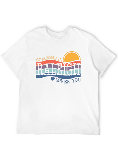 Raleigh Love T-Shirt - Retro Sunset Design