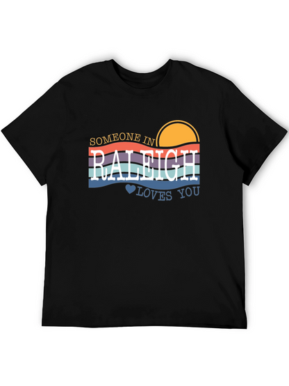 Raleigh Love T-Shirt - Retro Sunset Design