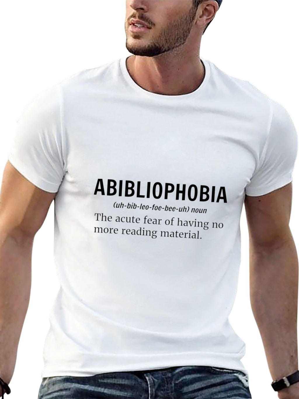 Abibliophobia T-Shirt - Funny Book Lover Tee