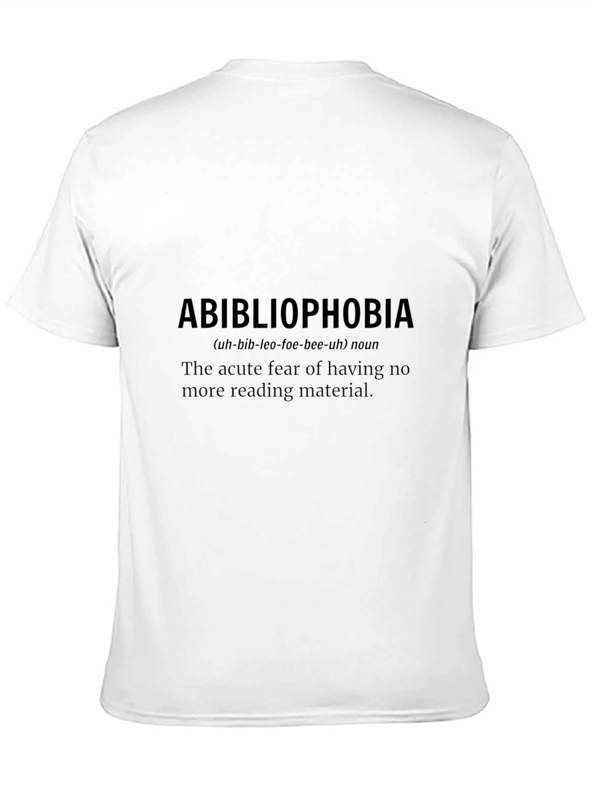 Abibliophobia T-Shirt - Funny Book Lover Tee