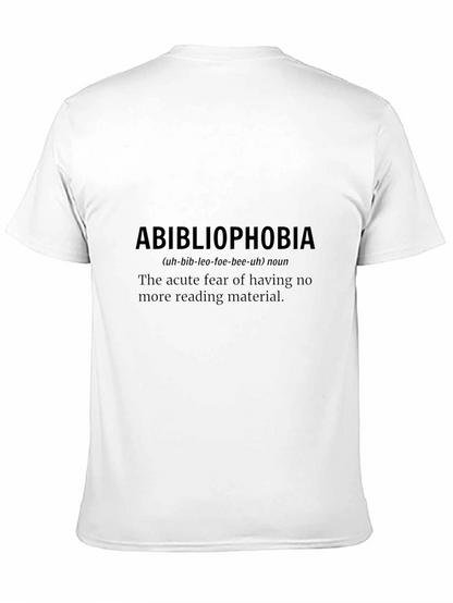 Abibliophobia T-Shirt - Funny Book Lover Tee
