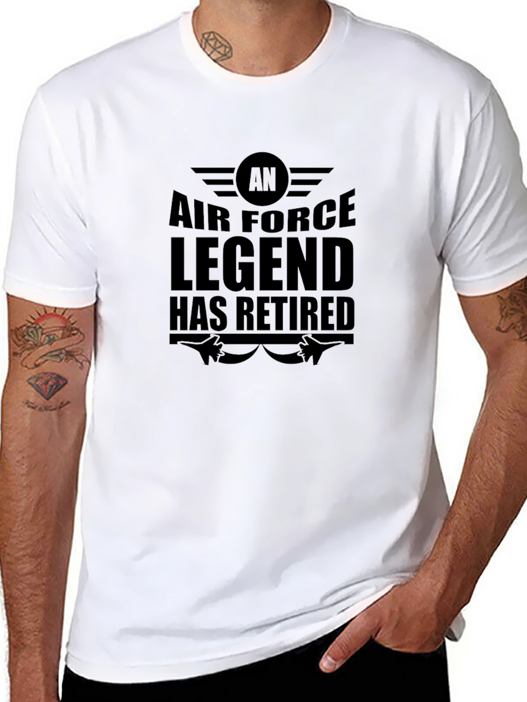 Air Force Legend Retired Black T-Shirt