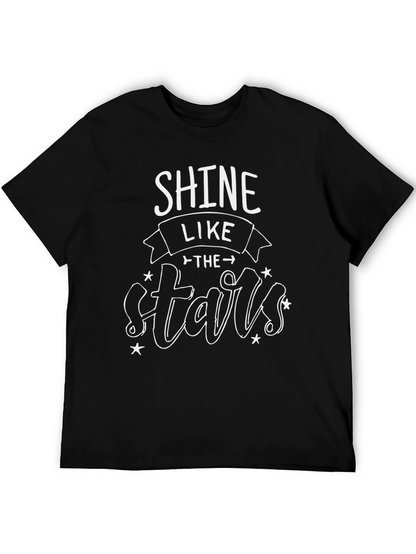 Shine Like the Stars Black Graphic T-Shirt