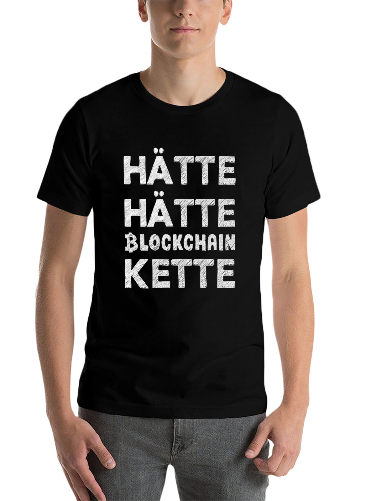 Hätte Hätte Blockchain Kette T-Shirt