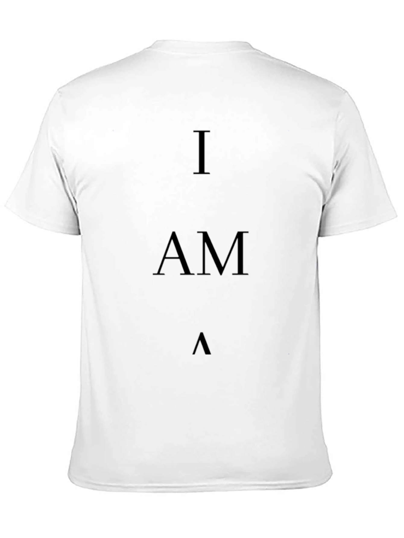 I AM T-Shirt - Minimalist Black Tee