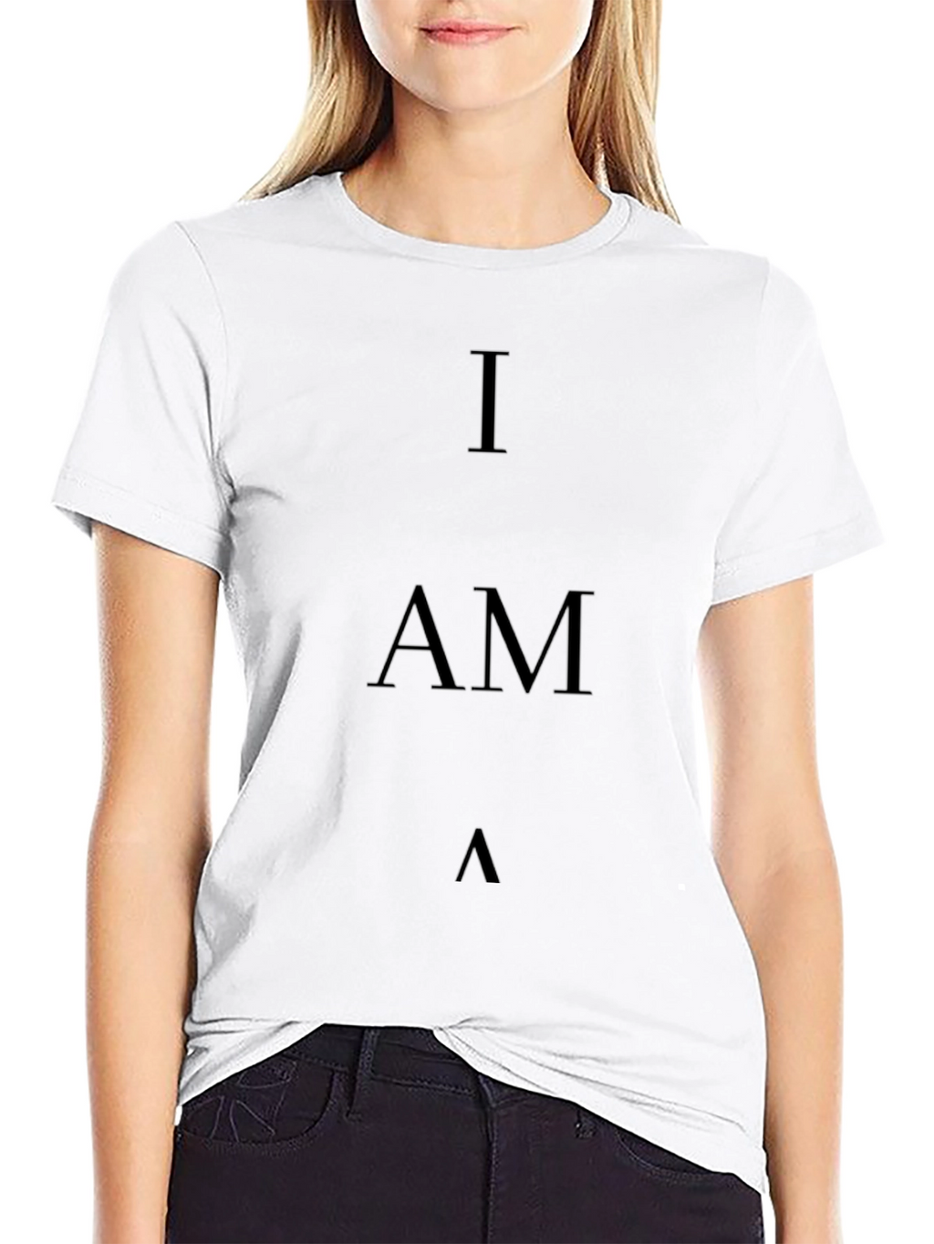 I AM T-Shirt - Minimalist Black Tee