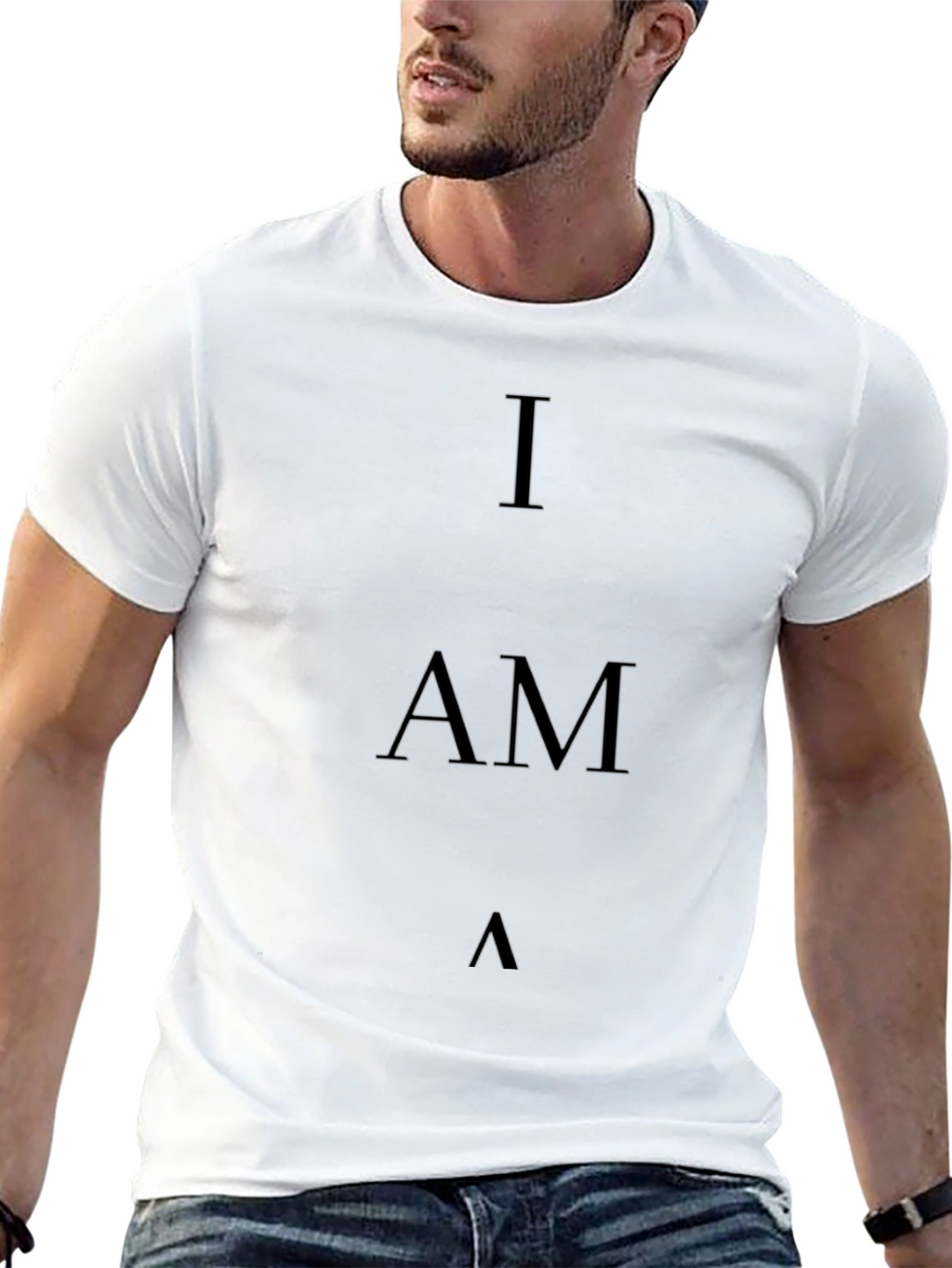 I AM T-Shirt - Minimalist Black Tee