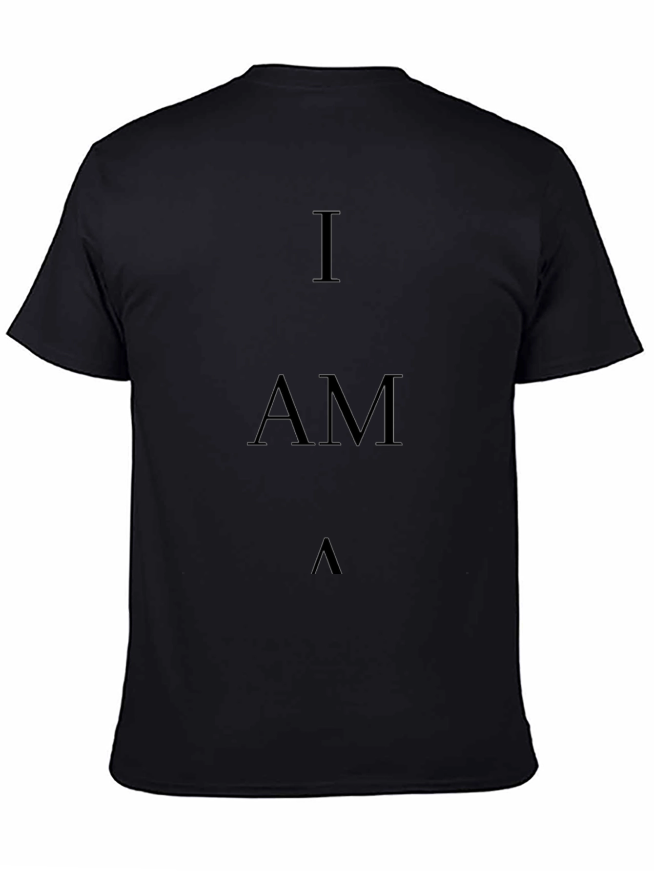 I AM T-Shirt - Minimalist Black Tee