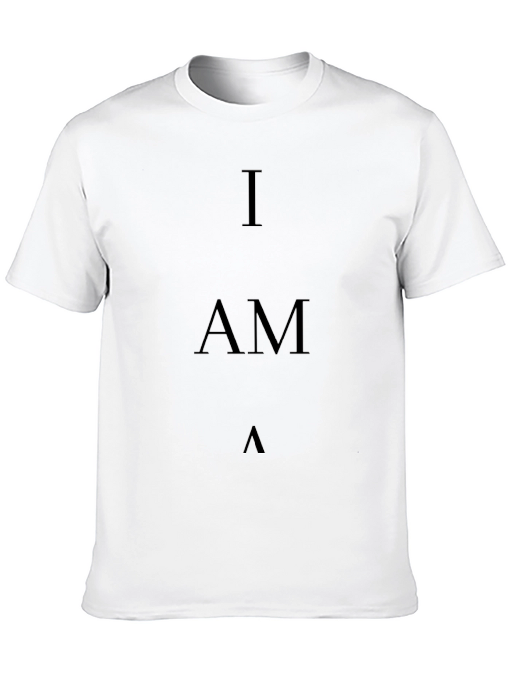 I AM T-Shirt - Minimalist Black Tee