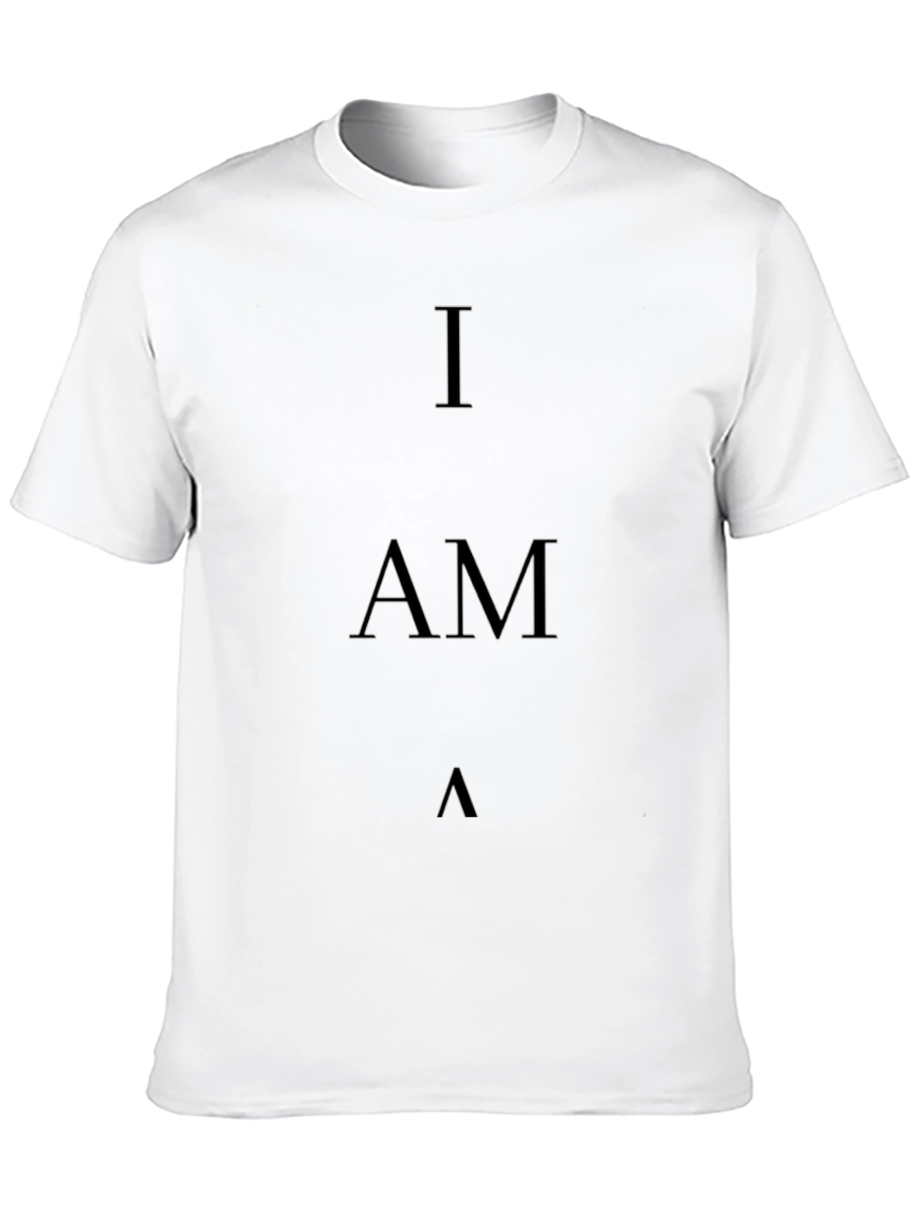 I AM T-Shirt - Minimalist Black Tee