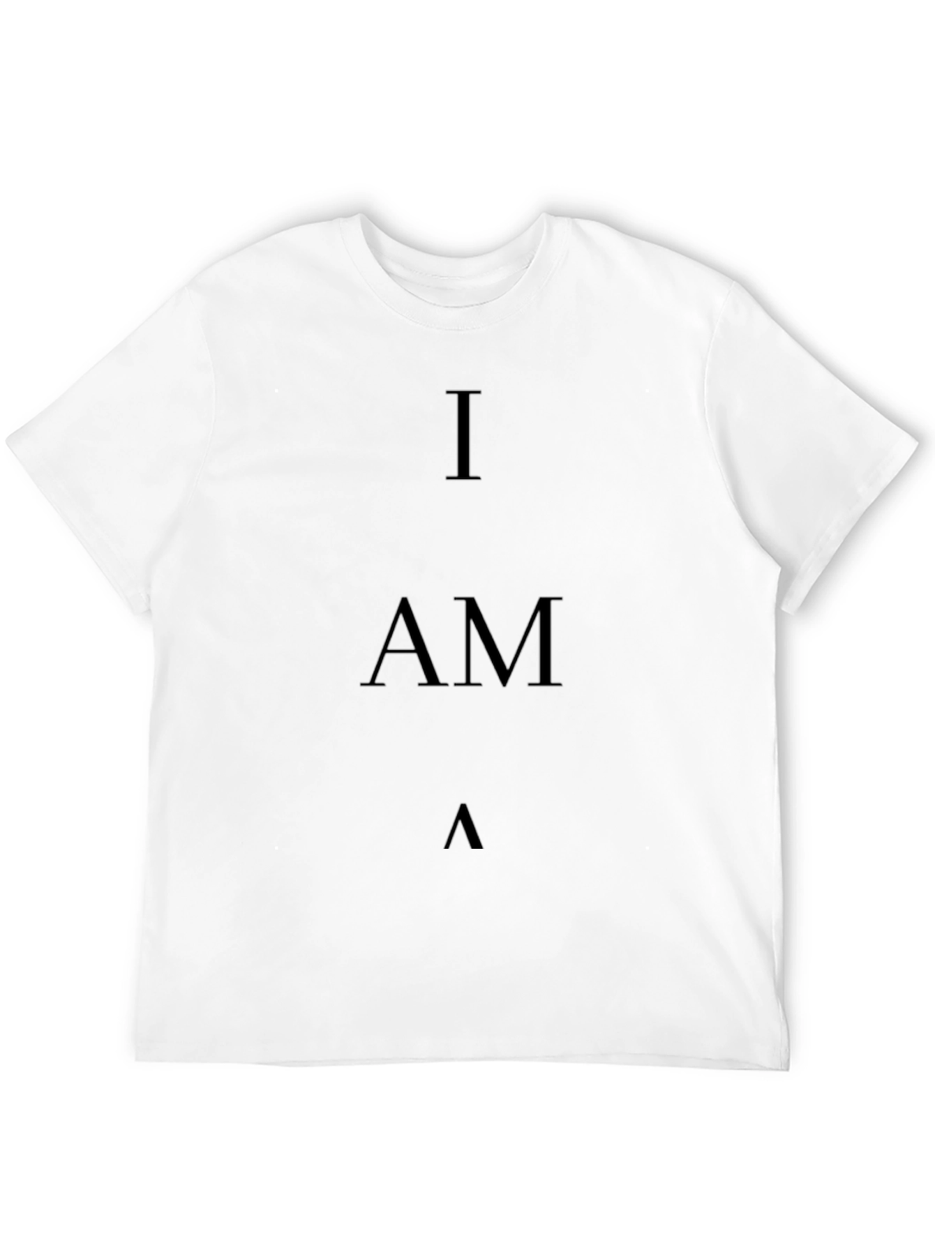 I AM T-Shirt - Minimalist Black Tee