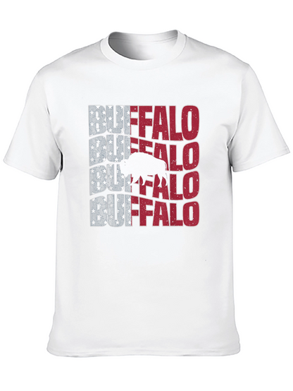 Buffalo American Flag Graphic Tee