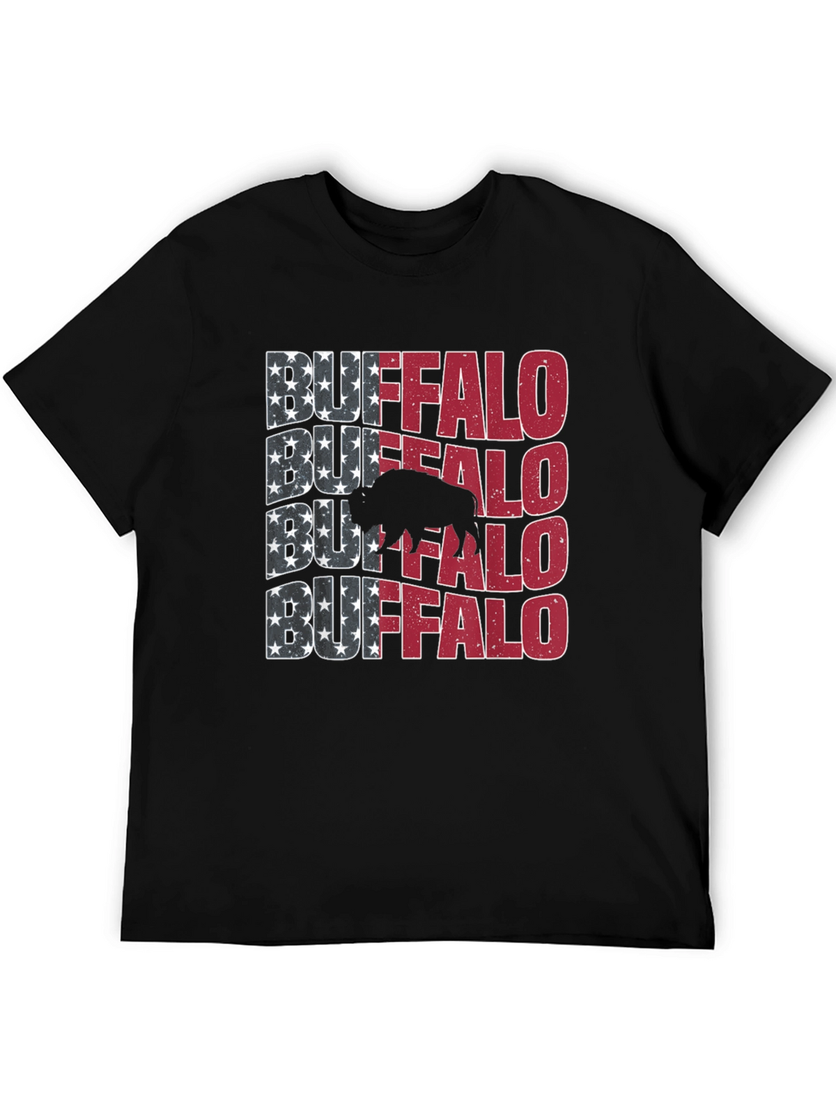 Buffalo American Flag Graphic Tee