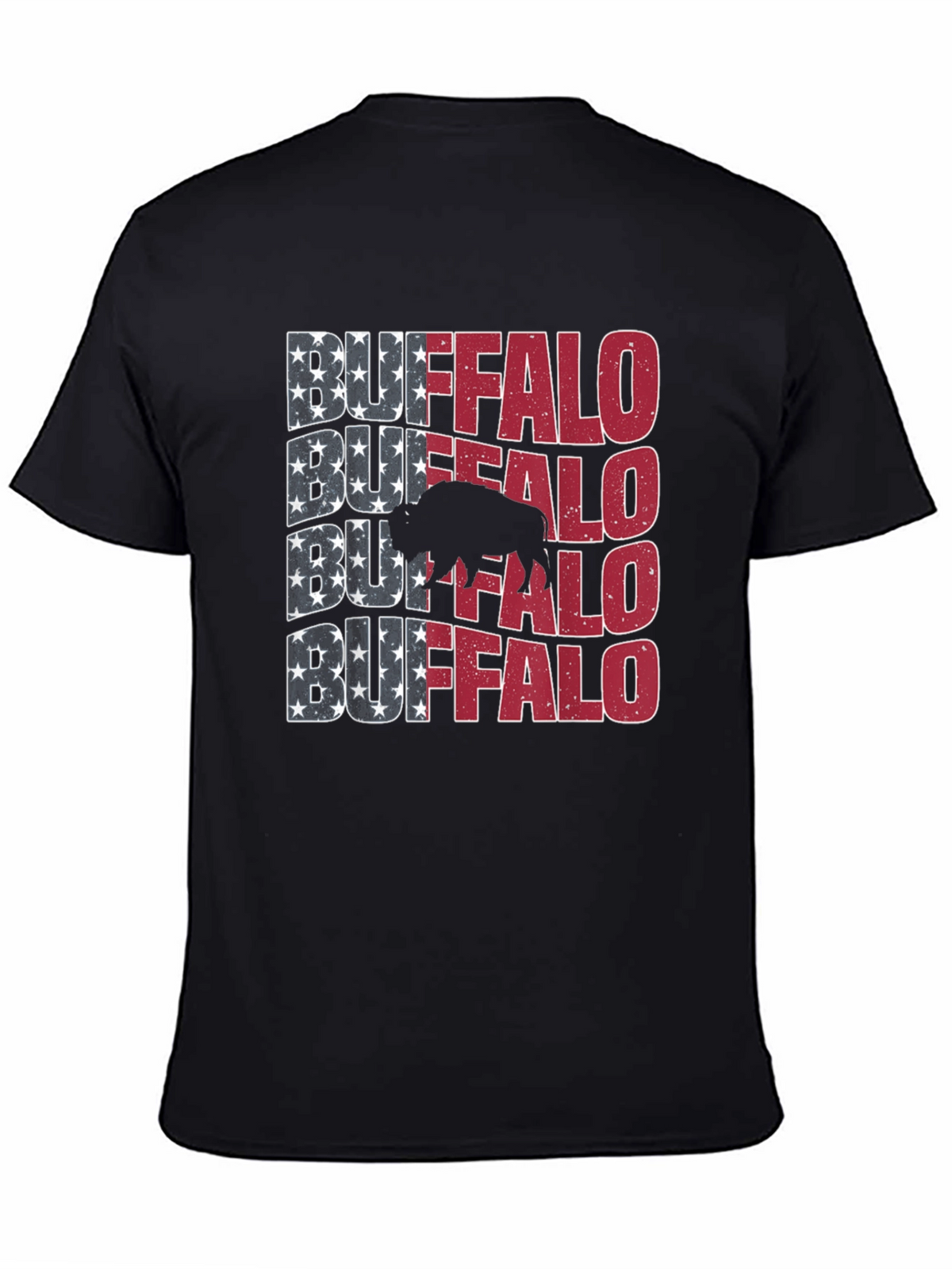 Buffalo American Flag Graphic Tee