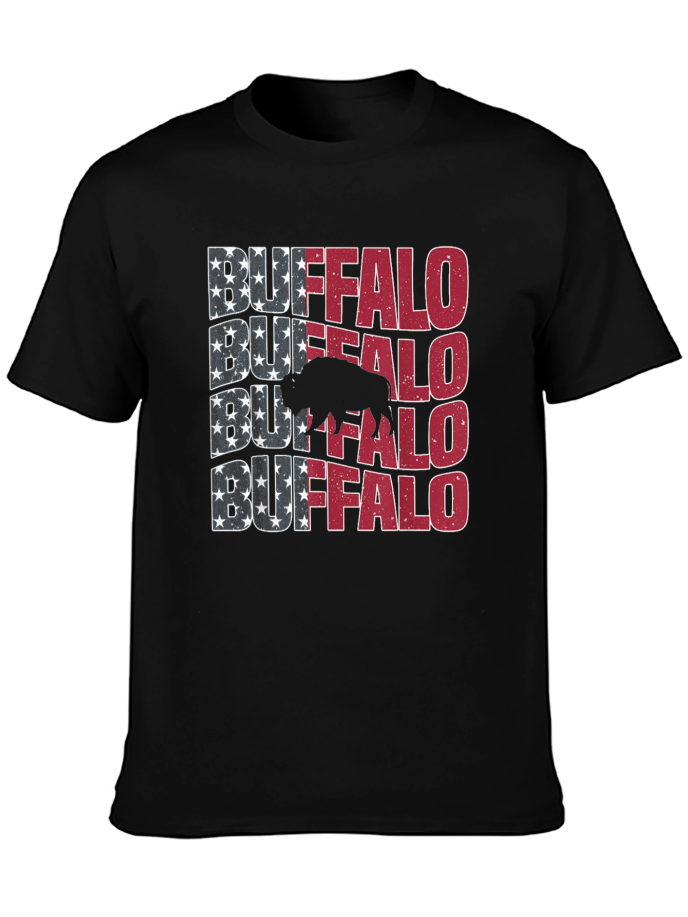 Buffalo American Flag Graphic Tee