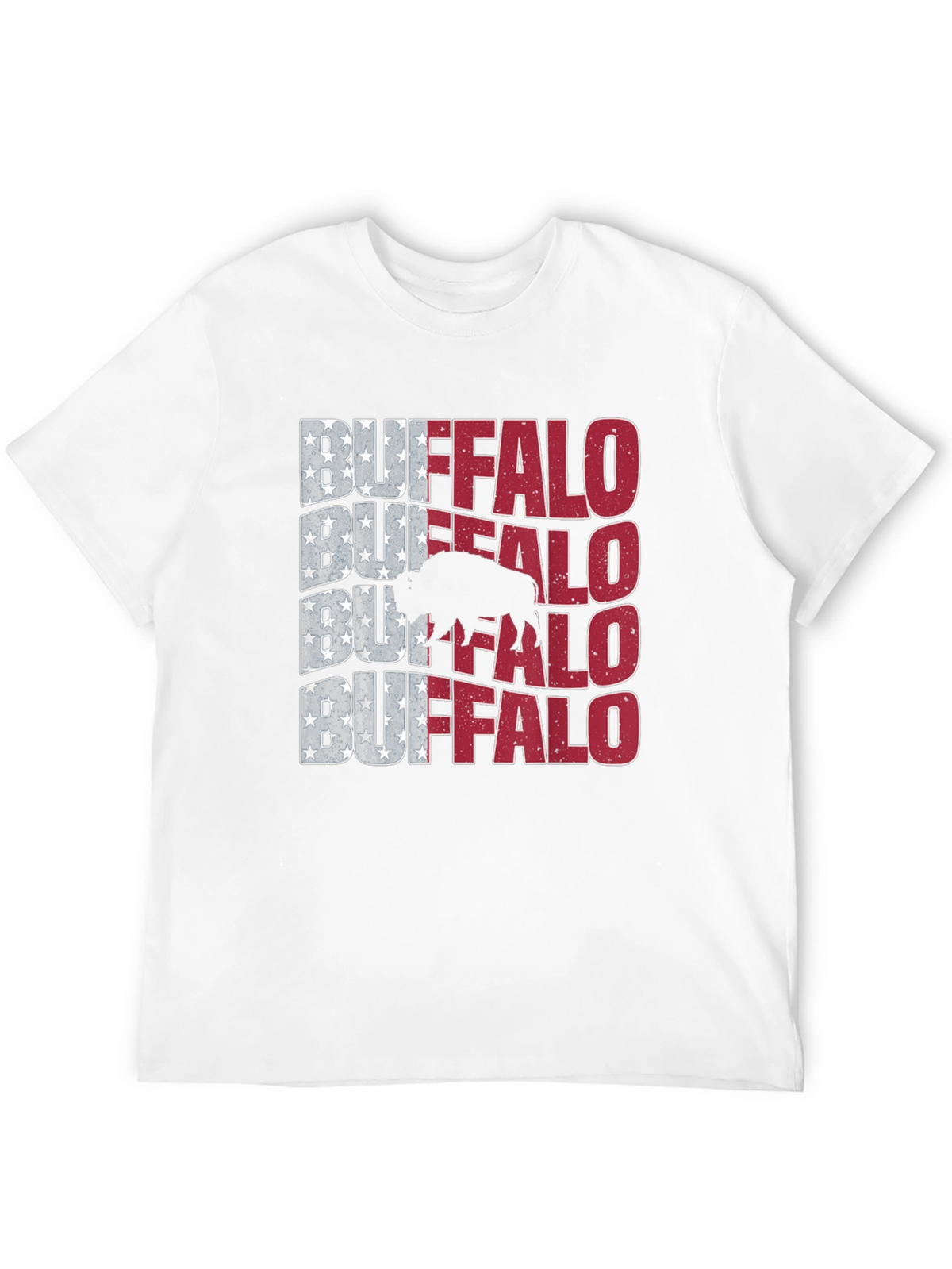 Buffalo American Flag Graphic Tee