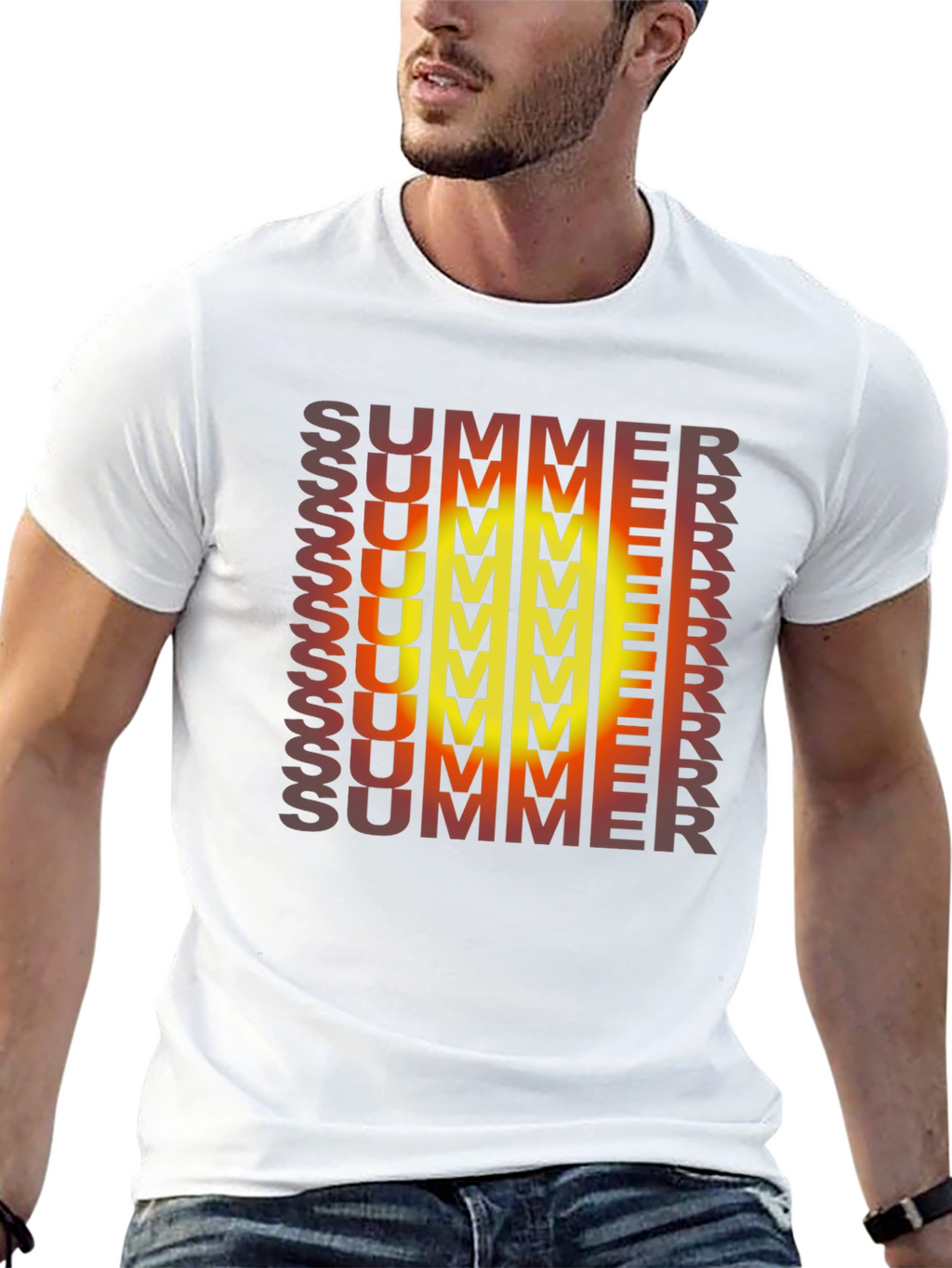 Summer Gradient Graphic Tee