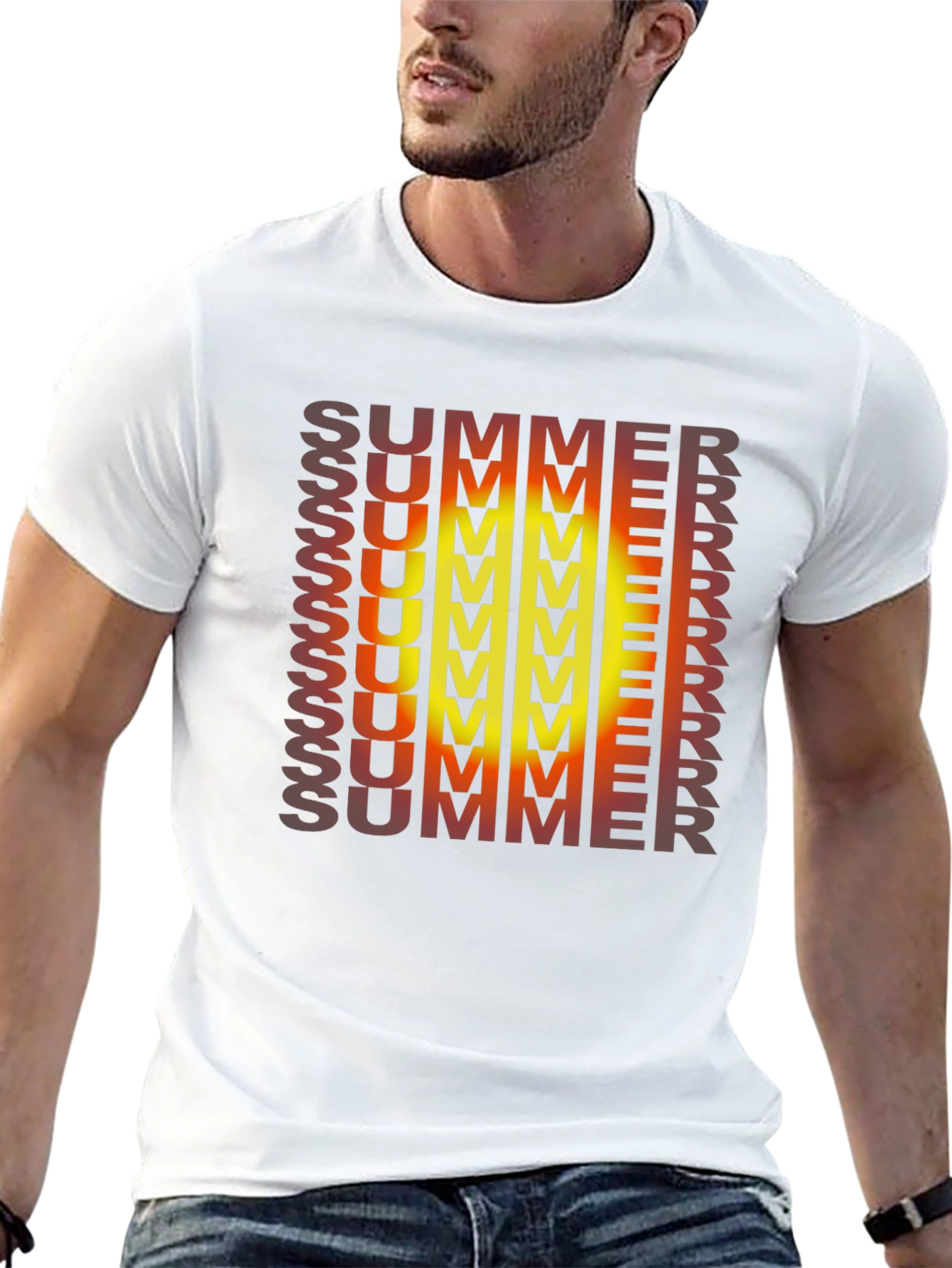 Summer Gradient Graphic Tee