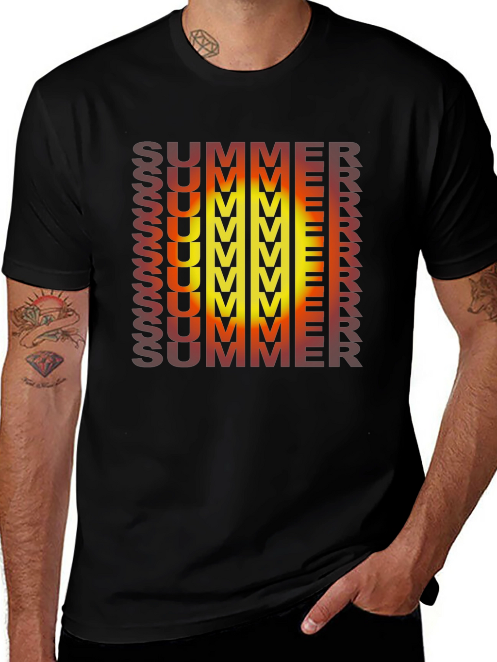 Summer Gradient Graphic Tee