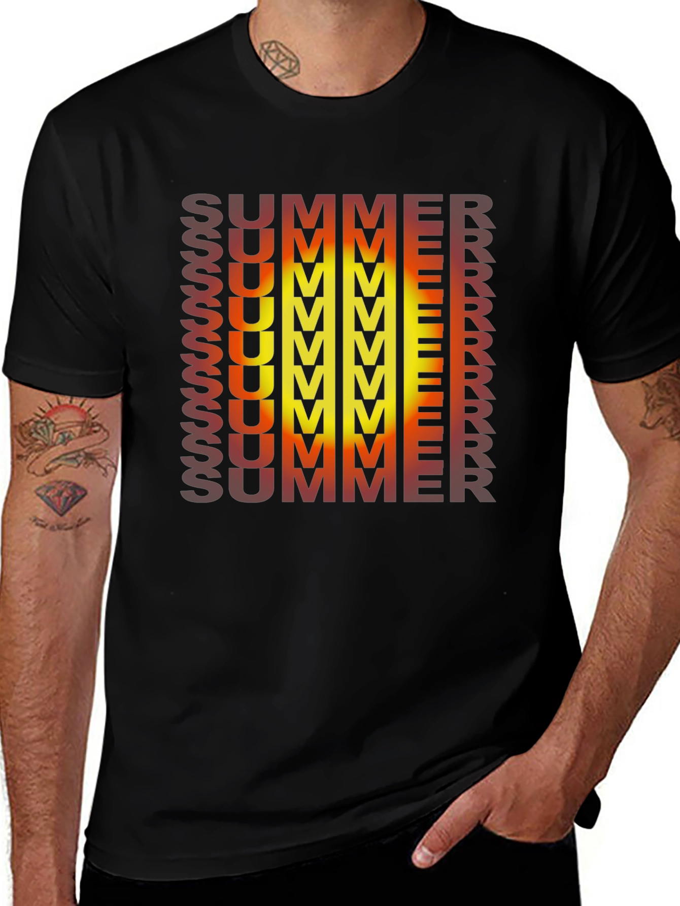 Summer Gradient Graphic Tee