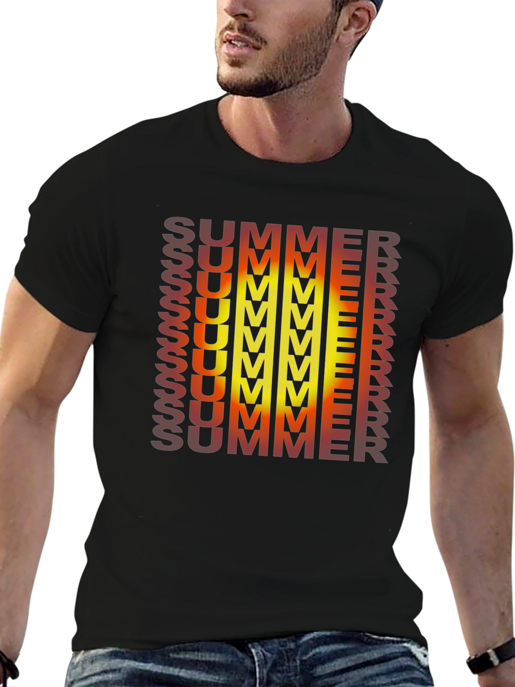 Summer Gradient Graphic Tee