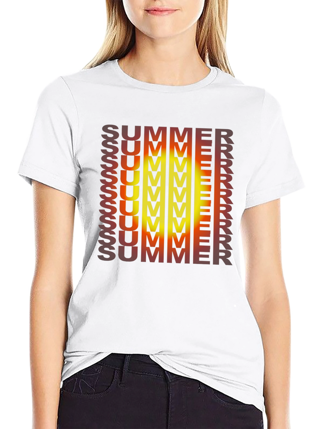 Summer Gradient Graphic Tee