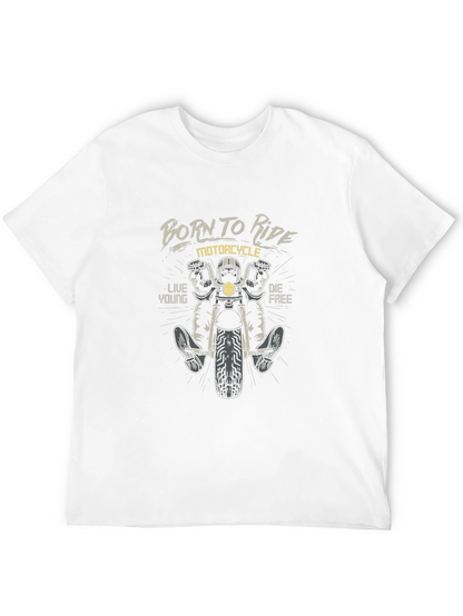 Born to Ride Motorcycle Graphic T-Shirt