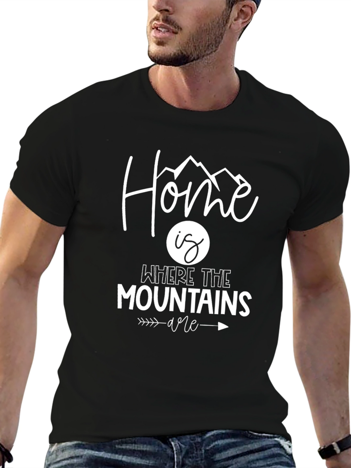 Home Is Where The Mountains Are Graphic T-Shirt