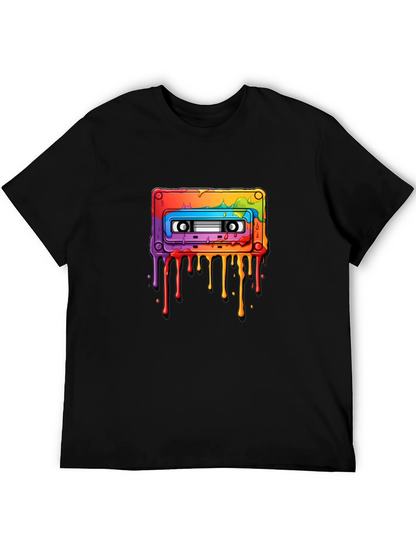 Rainbow Cassette Tape Graphic T-Shirt