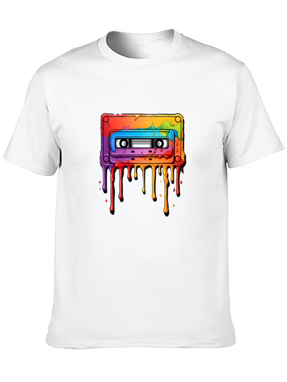 Rainbow Cassette Tape Graphic T-Shirt